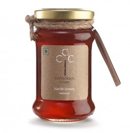 Conscious Food Harde Honey Natural   Glass Jar  200 grams
